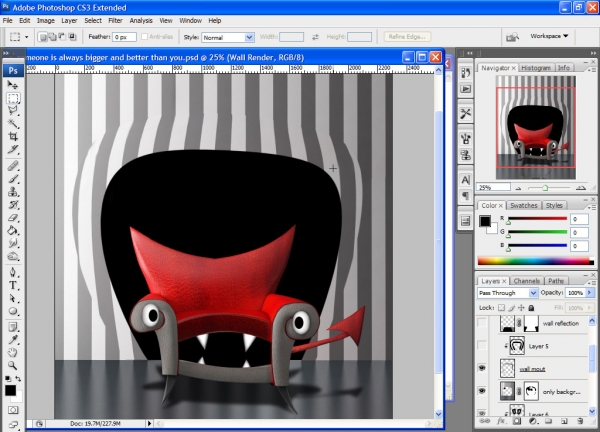 Creation of Idiot... Behind you...: Step 7